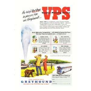   Vacation Service Yellowstone National Park Old Faithful Ad Everything
