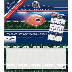   Patriots NFL 17 Month Message Board Calendar