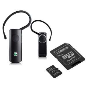 Sony VH110 Bluetooth Handsfree Headset + Kingston 4GB Micro SD Memory 