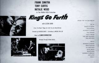 OST KINGS GO FORTH ELMER BERNSTEIN 1958 CAPITOL VG++  
