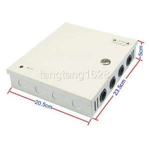 Port Power Supply Box For CCTV Camera 9CH DC 12V 10A  