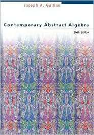   Algebra, (0618514716), Joseph Gallian, Textbooks   