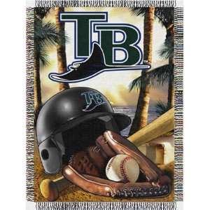  Tampa Bay Rays Major League Baseball Woven Tapestry Throws 