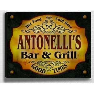  Antonellis Bar & Grill 14 x 11 Collectible Stretched 