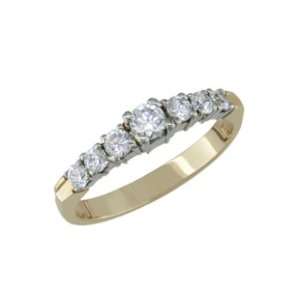  Danyea   size 10.00 14K Seven Stone Diamond Ring Jewelry