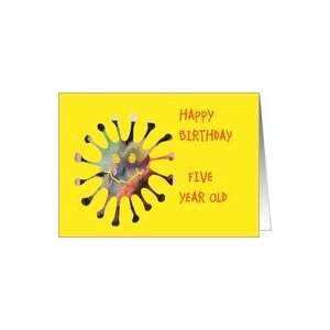  Happy Birthday FIVE year old Card Toys & Games