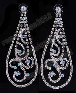 FREE Silver plate earrings with swarovski crystal  