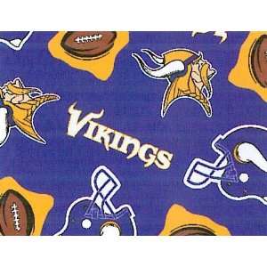   Vikings Football Fleece Fabric Print By the Yard