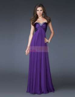 Gorgeous 3 Purple/Blue/Gre​en Bridesmaid gown dress   