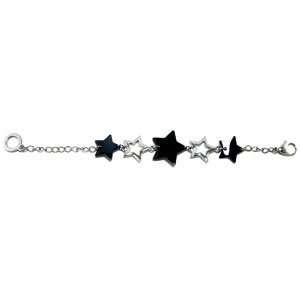  Clevereves 07.50 Inch Ladies Black Immerse Plated Star 