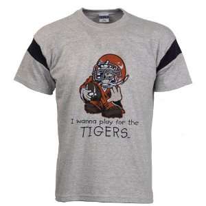  Auburn Tigers Ash Toddler I Wanna Play Jersey T shirt 