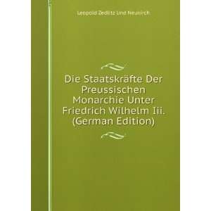   Iii. (German Edition) Leopold Zedlitz Und Neukirch  Books