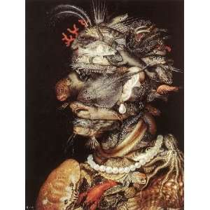   , painting name The Water, By Arcimboldo Giuseppe 