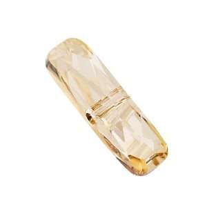  Swarovski Crystal #5534 Column Bead 19x5mm Crystal Golden 