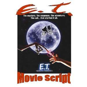  E.T. EXTRA TERRESTRIAL Movie Script   Great Read 