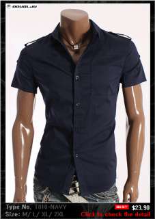 Doublju1 Mens Shortsleev​e Casual Shirts Collection  