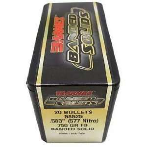  Barnes Bullets 577 Nitro .583 750gr B SLD FP/20 