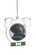 silverplated dog picture frame by reed barton