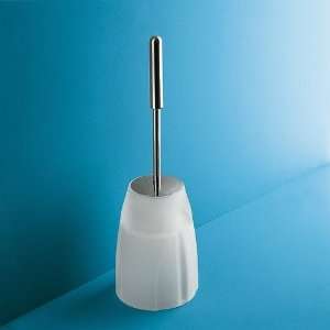  Gedy 5933 13 Chrome Frosted Glass Toilet Brush Holder 5933 