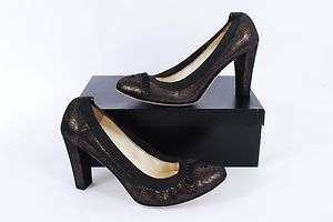 Chanel Escarpins 11P Ruffle Metallic Ballet Stretch Pumps Shoes 
