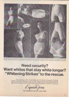 1969 EXQUISITE FORM BRAS & GIRDLES Vintage Print Ad  