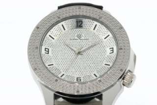 MENS SUPER TECHNO 12 DIAMOND BIG FACE ICED OUT WATCH  
