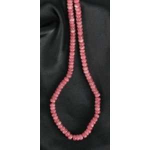  RHODOCHROSITE RONDELLE BEADS 8mm~ 