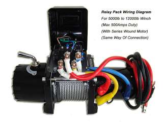 Winch Relay (Solenoid) 12V 500Amps 5000lb to 12000lb  