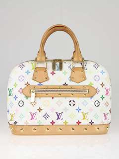Louis Vuitton White Monogram Multicolore Alma Bag  