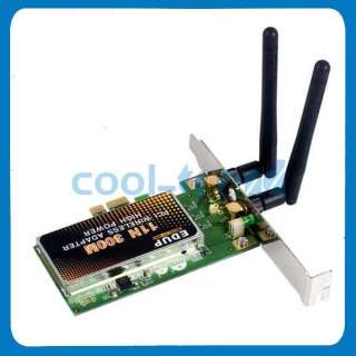pci wireless adapter with dual antenna for desktop computer wl37