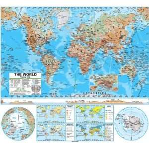  Universal Map 2788628 World Advanced Physical Wall Map 
