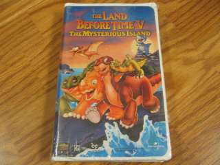 The Land Before Time V The Mysterious Island (VHS, NEW 096898318730 