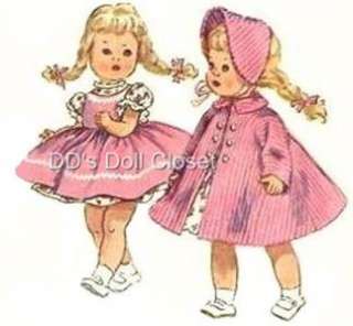 Vintage Doll Clothes Pattern 1372   8 fits ~ Ginny, Muffie