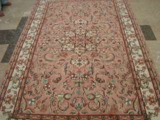 EXCLUSIVE FLOWRAL HAND KNOTTED RUG CARPET SILK WOOL 8x5  