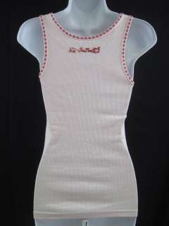 SWITCH USA Pink Sequin Knit Sleeveless Tank Top Sz S  