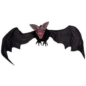  Gigantic Hanging Bat Halloween Prop with Blinking Eyes 