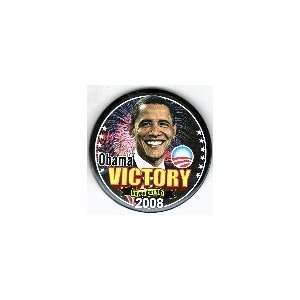  Barak Obama Victory Fireworks 3 BUTTON 