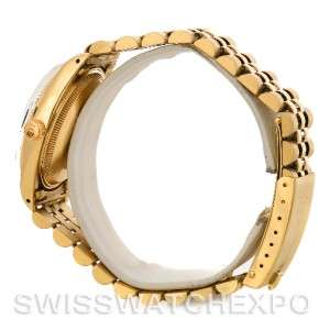 Rolex Date 1503 Mens 14k Yellow Gold Diamond Watch  