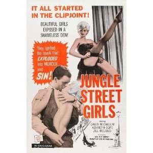 Jungle Street Girls Movie Poster (11 x 17 Inches   28cm x 44cm) (1961 