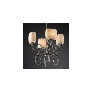 Justice Design Group POR 8910 30 WFAL DBRZ Capellini Limoges 4 Light 