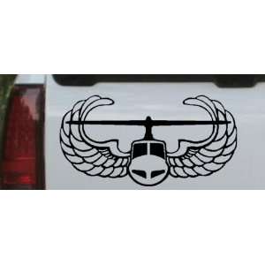 Air Assault Military Car Window Wall Laptop Decal Sticker    Black 6in 