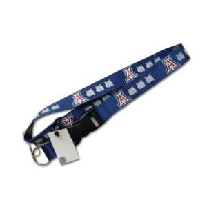 Northwestern Wildcats Clip Lanyard Keychain Id Ticket