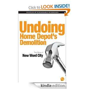 Undoing s Demolition The Editors of New Word City  