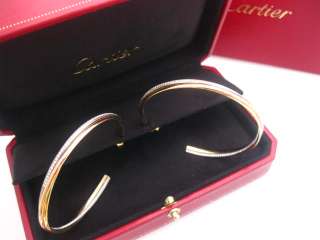 CARTIER 232 DIAMOND TRINITY ROLLING 3 GOLD WHITE PINK YELLOW LARGE 