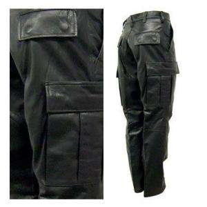   LEATHER Cargo Pants Jeans 6 Pockets, Fully Lined, Choice of Sizes