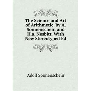   and H.a. Nesbitt. With New Stereotyped Ed Adolf Sonnenschein Books