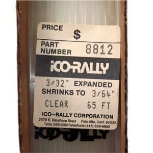  ICO Rally 8812 SPOOL/HT SHRNK 3/32 INCH 65  CLR 