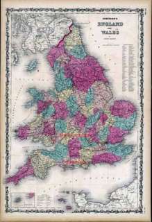 1860 Johnson map of England and Wales 40  