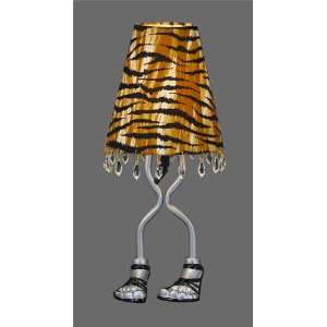   Feet Lamp, Tiger Print Shade W/matching Sandal L98TP