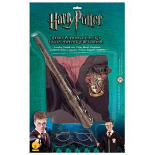 HARRY POTTER COSTUME KIT  INCL ROBE WAND AND GLASSES  